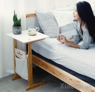Столик Zen`s Bamboo Multifunctional Sofa Table White